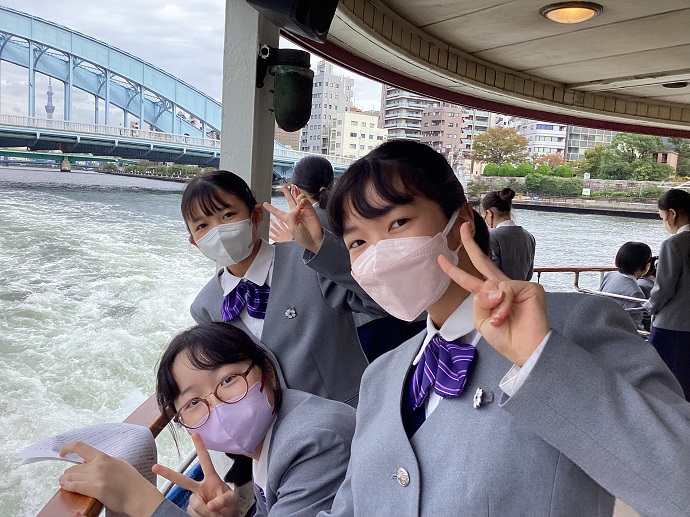 中1　校外 中１ 校外見学 浅草散策 | 跡見学園