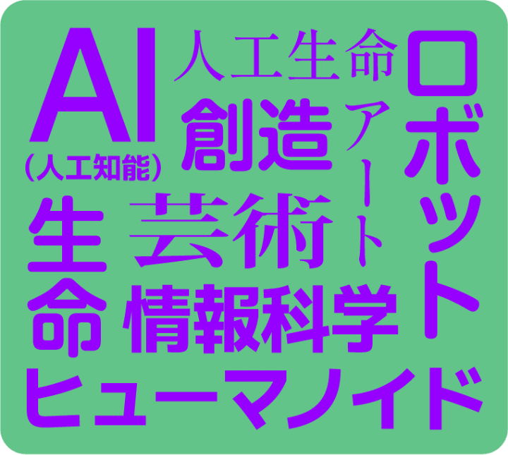 学部特色を文字で表現したバナー